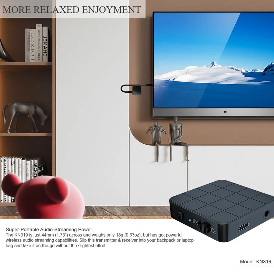 Bluetooth Audio Receiver Transmitter for TV and Car