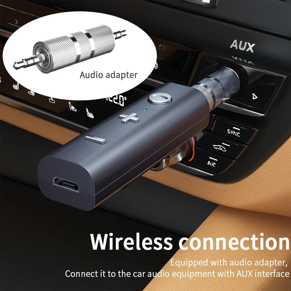 Bluetooth 5.0 Receiver: Wireless 3.5mm Headphone Adapter