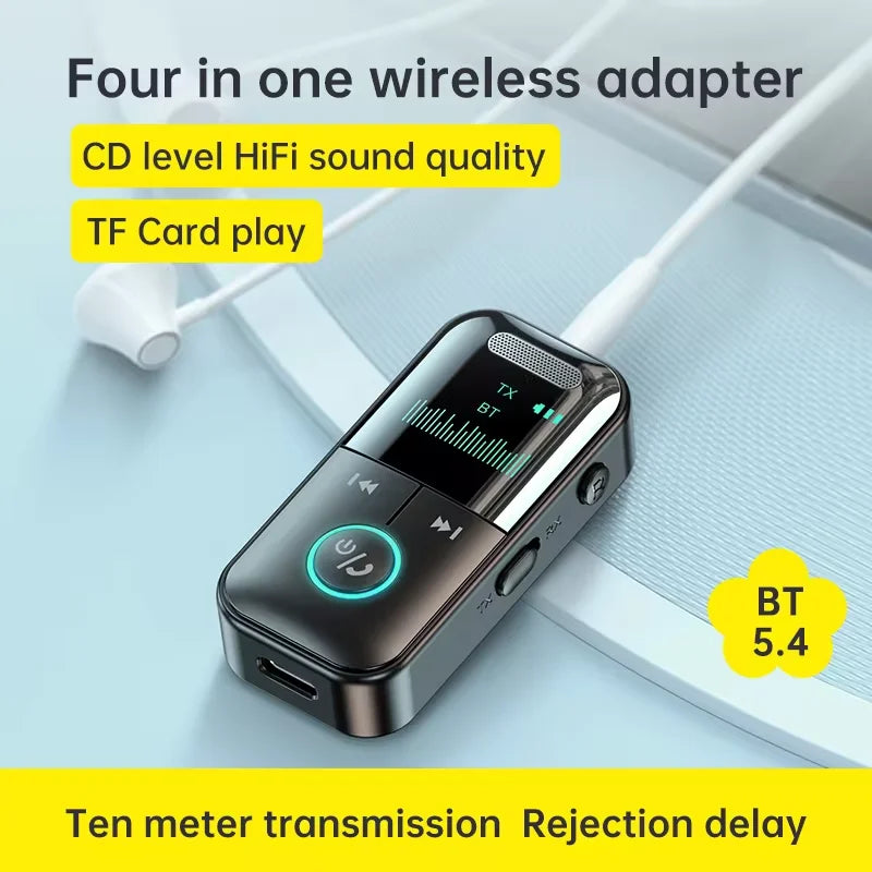 Bluetooth 5.4 Audio Receiver and Transmitter Adapter