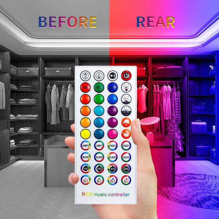 RGB LED Strip Lights with App, Remote and Music Sync