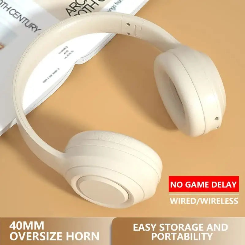 Wireless Over-Ear Headphones with Game Mode & 50H Standby