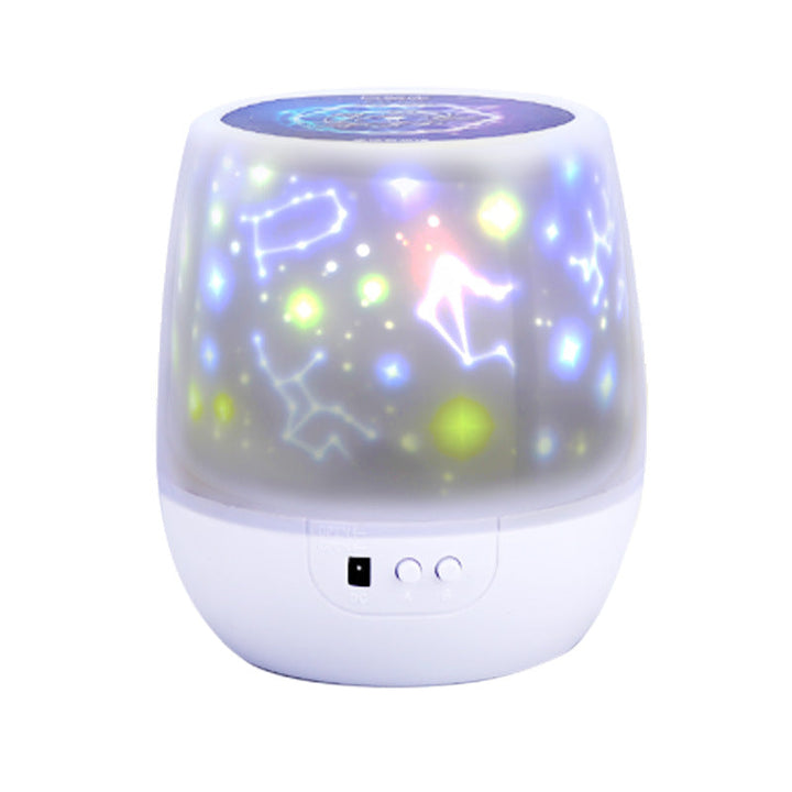 Rotating Star Projector Night Light with Bluetooth Speaker