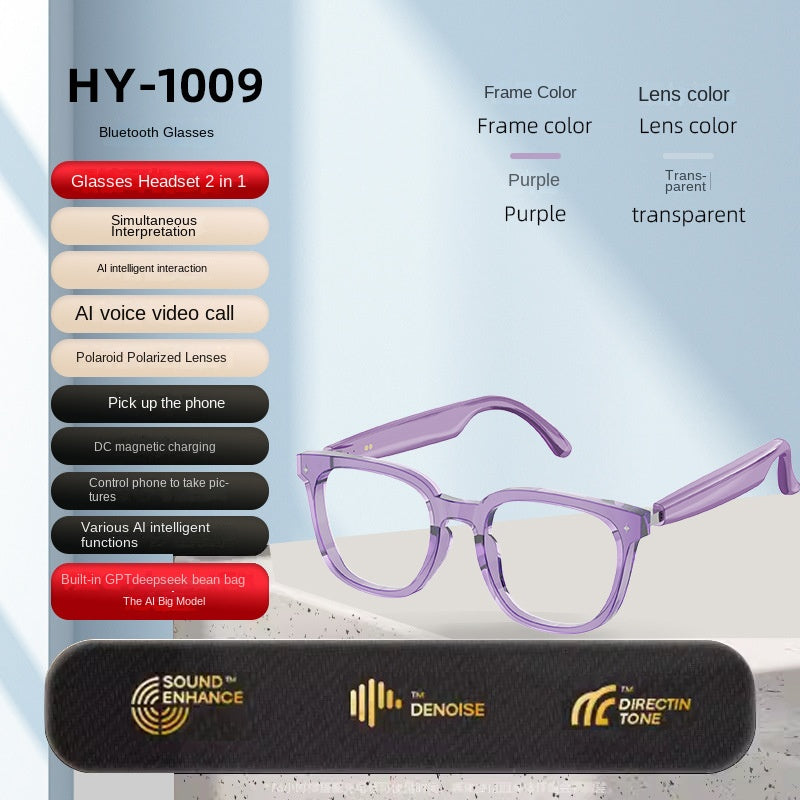 Bluetooth Smart Sunglasses: Calls, Music & AI Translation
