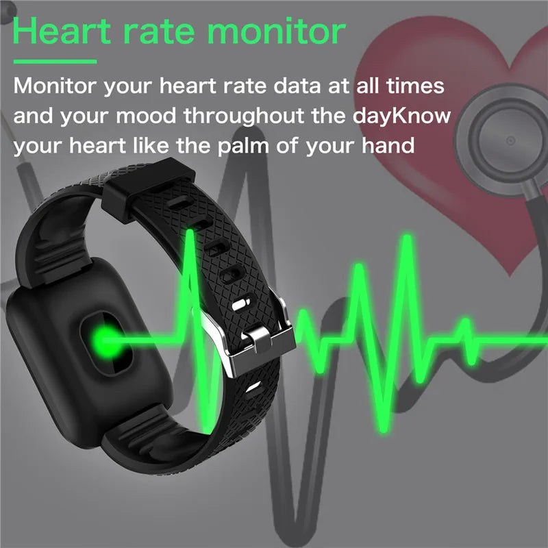 Fitness Tracker Smartwatch with Heart Rate & Step Counter