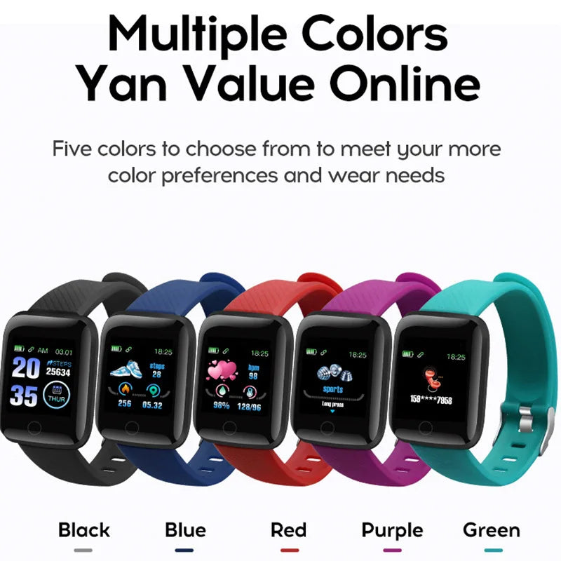 Fitness Tracker Smartwatch with Heart Rate & Step Counter