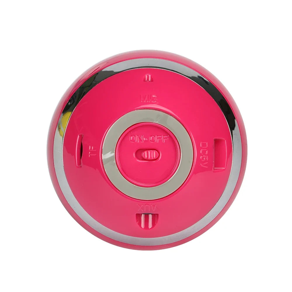 Mini Bluetooth Speaker with LED Ring Light & FM Radio