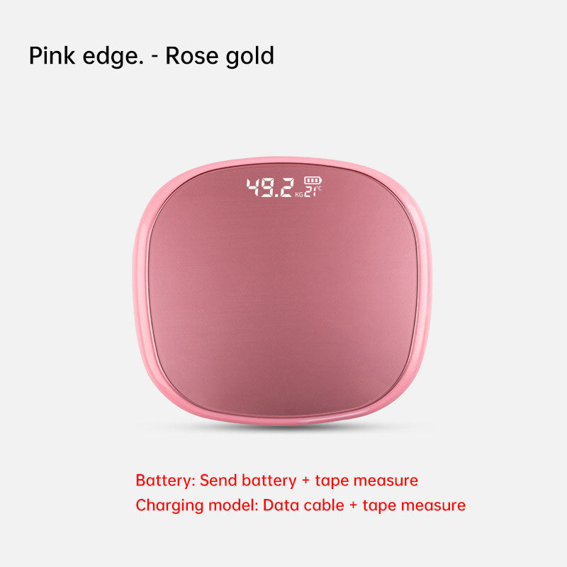 Pink Bluetooth Body Fat Scale for Daily Weight Tracking