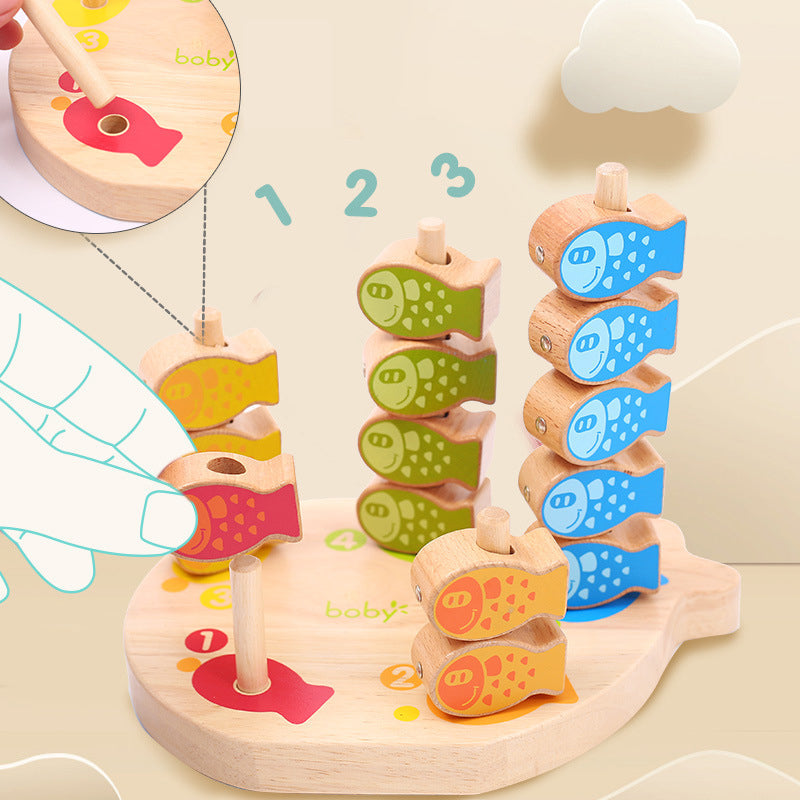 Magnetic Wooden Fishing Toy for Screen-Free Learning