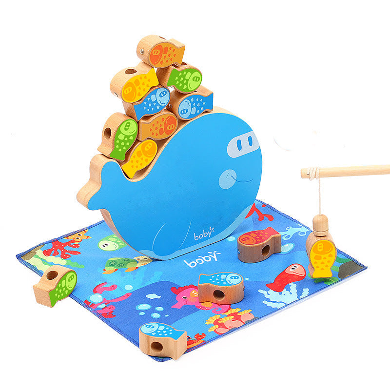 Magnetic Wooden Fishing Toy for Screen-Free Learning