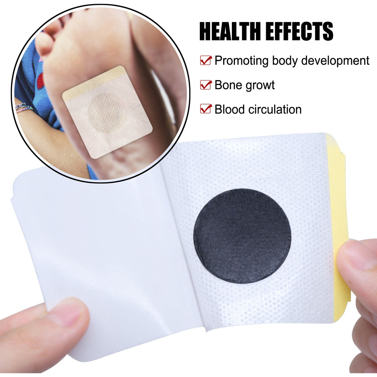 Herbal Foot Patches for Kids' Growth Routine, 10 Pack