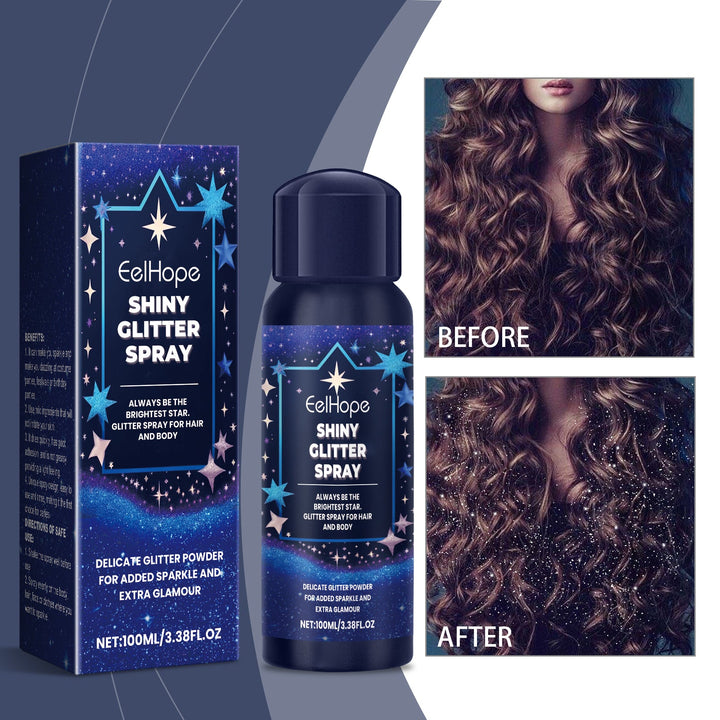 Body Glitter Spray for Hair & Skin, All-Day Sparkle