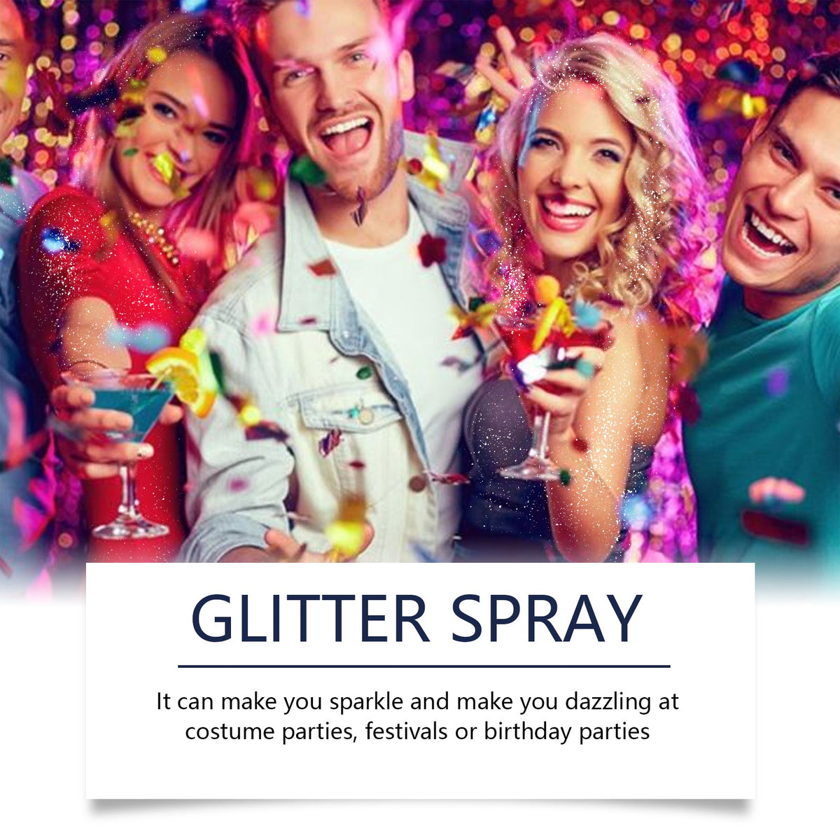 Body Glitter Spray for Hair & Skin, All-Day Sparkle