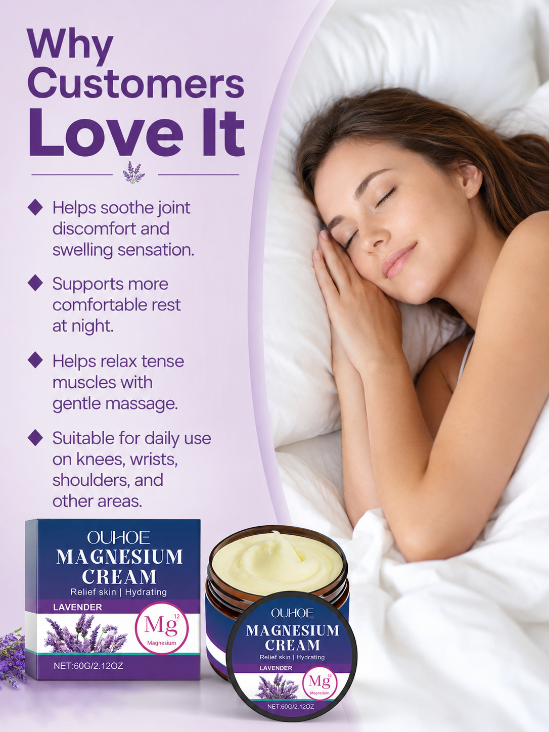 Magnesium Joint Cream — Daily Soothing Massage for Wrist & Knee