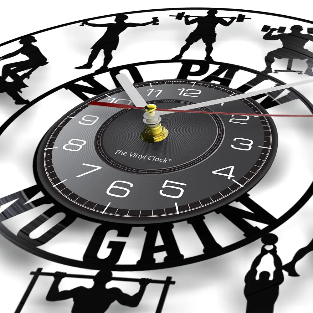 Bodybuilding Wall Clock for Bold Fitness Gym Decor
