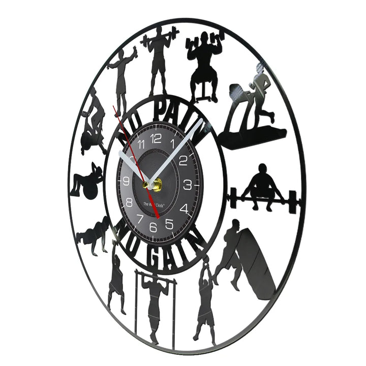 Bodybuilding Wall Clock for Bold Fitness Gym Decor