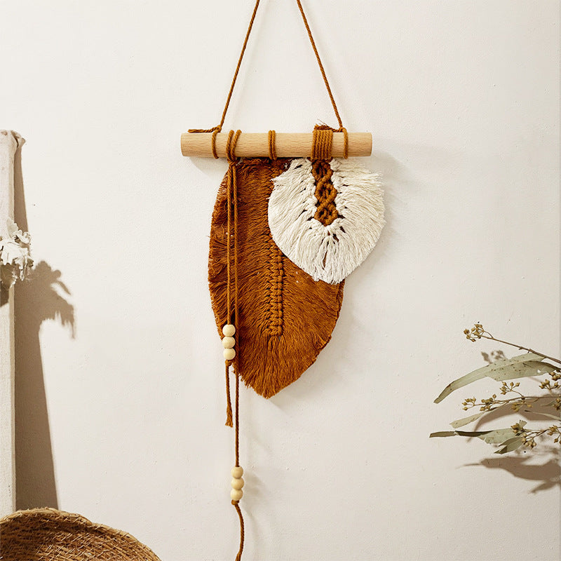 Bohemian Leaf Wall Hanging for Organic Room Warmth