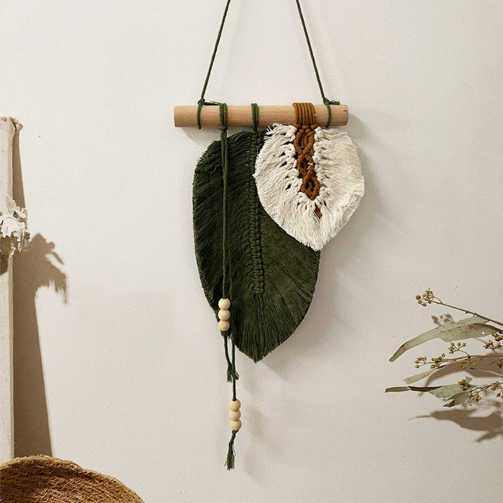 Bohemian Leaf Wall Hanging for Organic Room Warmth