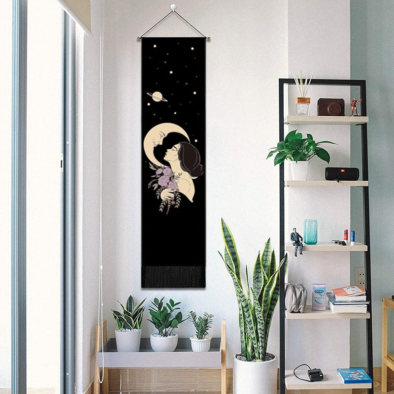 Bohemian Tapestry Wall Hanging for Celestial Home Decor