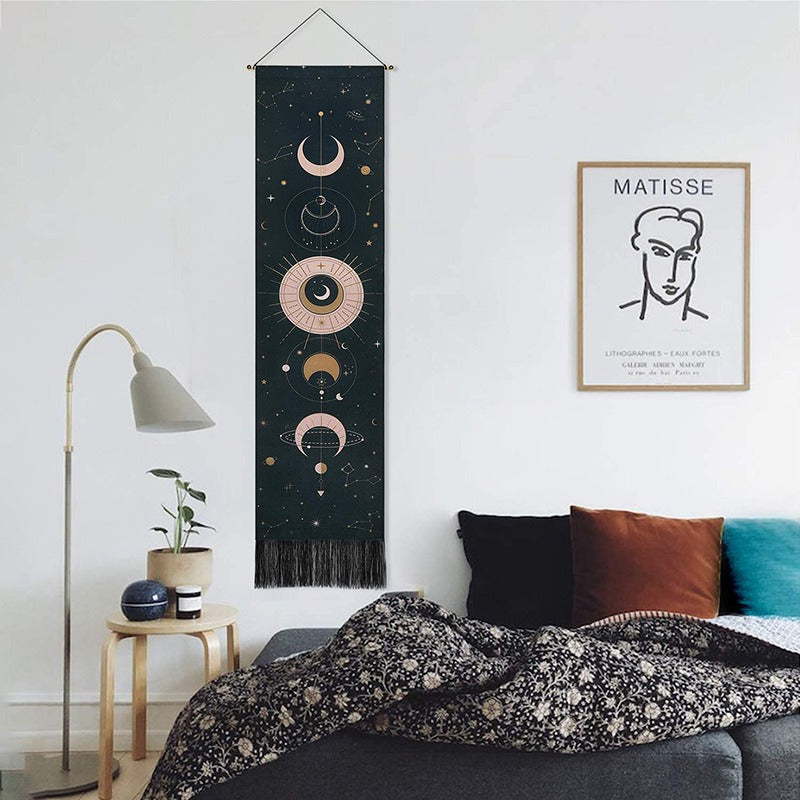 Bohemian Tapestry Wall Hanging for Celestial Home Decor