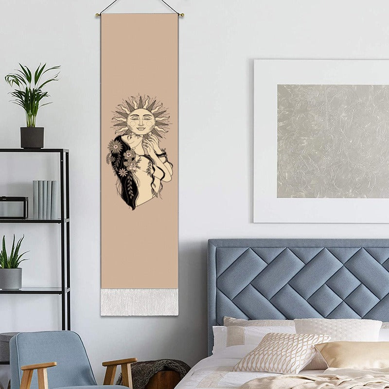 Bohemian Tapestry Wall Hanging for Celestial Home Decor
