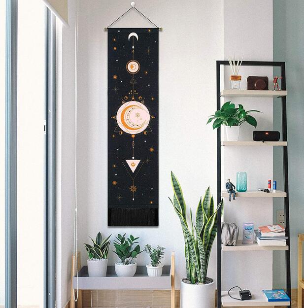 Bohemian Moon Phase Tapestry Wall Decor for Bedrooms
