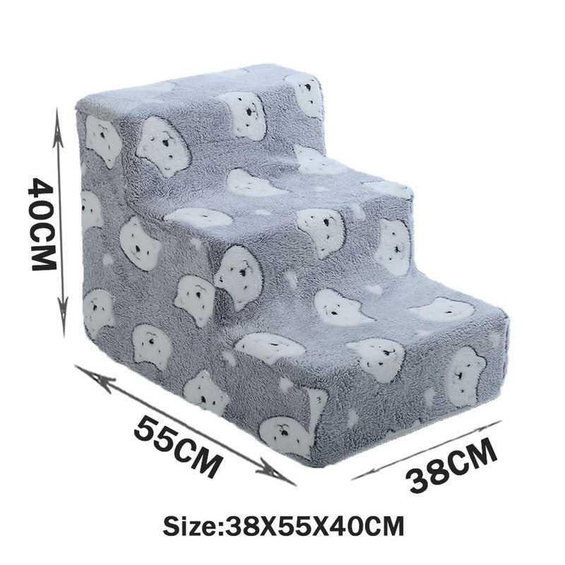 Pet Stairs for Dogs With Soft Joint-Support Steps