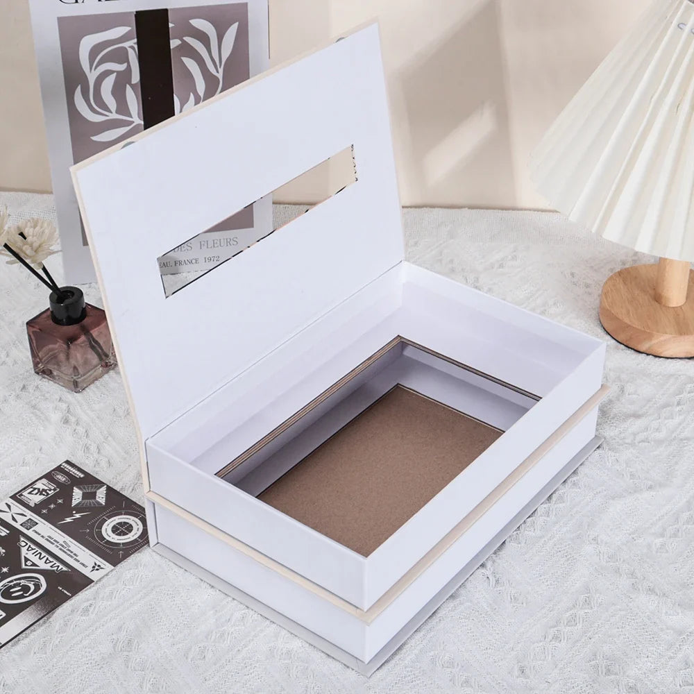 Book Style Tissue Box Cover for Stylish Table Decor