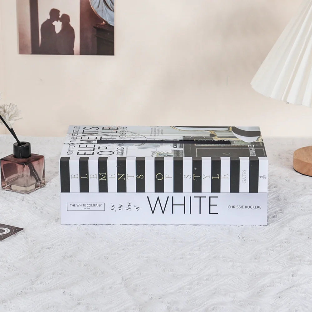 Book Style Tissue Box Cover for Stylish Table Decor