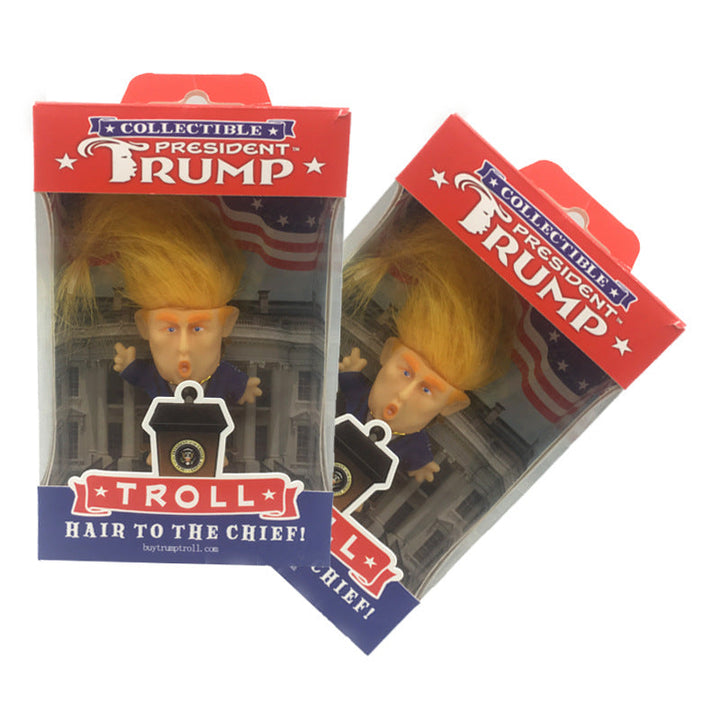 Political Humor Troll Doll with Podium Gift Display
