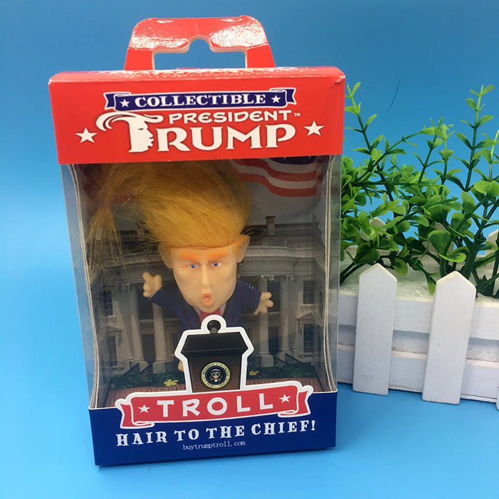 Political Humor Troll Doll with Podium Gift Display