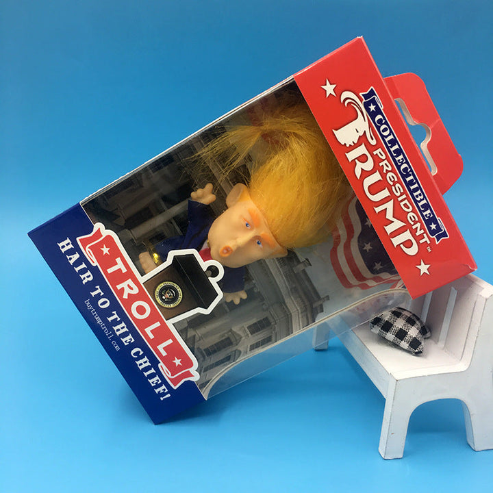 Political Humor Troll Doll with Podium Gift Display