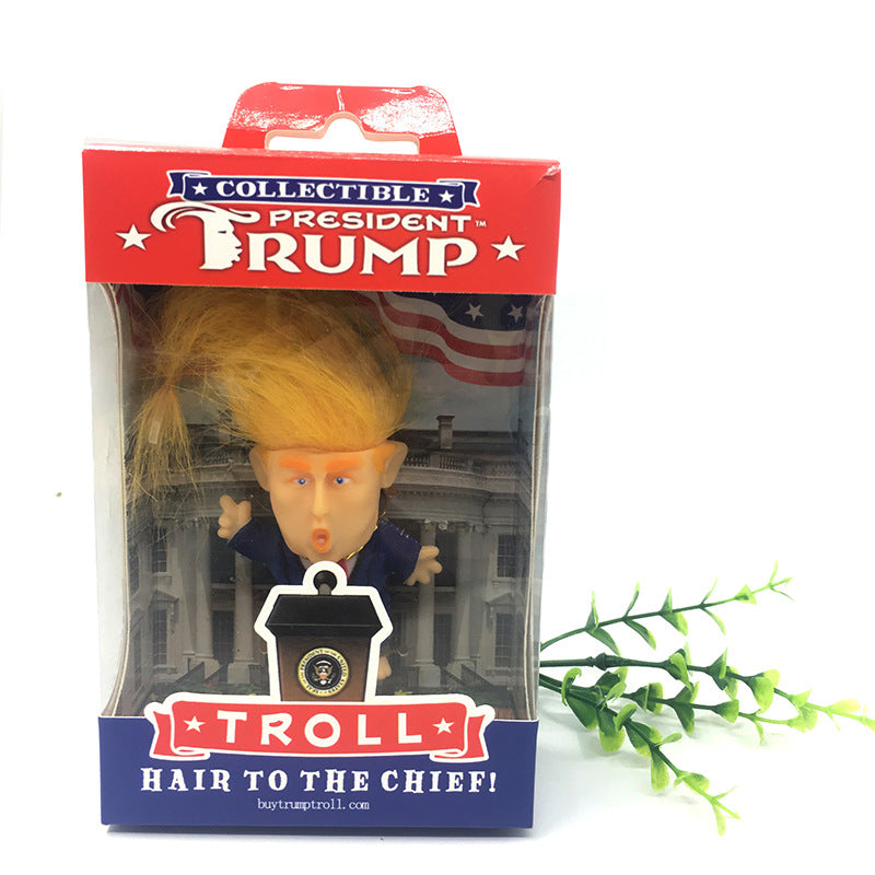 Political Humor Troll Doll with Podium Gift Display