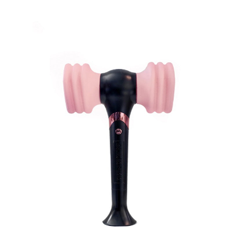 Pink Hammer Lamp – Sculptural Fluorescent Accent Light