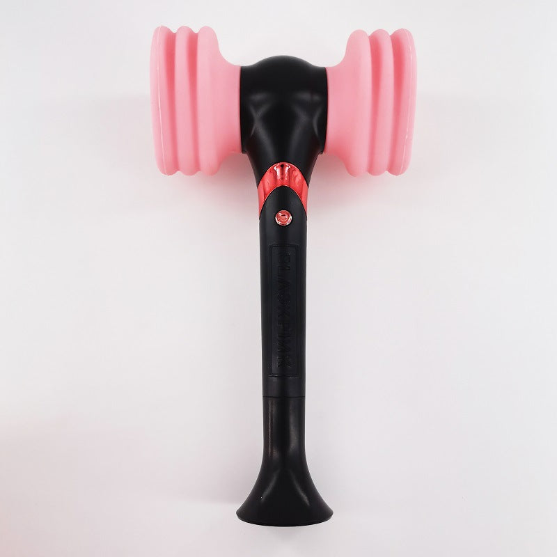 Pink Hammer Lamp – Sculptural Fluorescent Accent Light