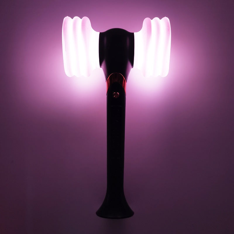 Pink Hammer Lamp – Sculptural Fluorescent Accent Light