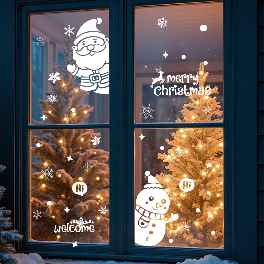 Christmas Window Decals for Easy Holiday Window Cheer