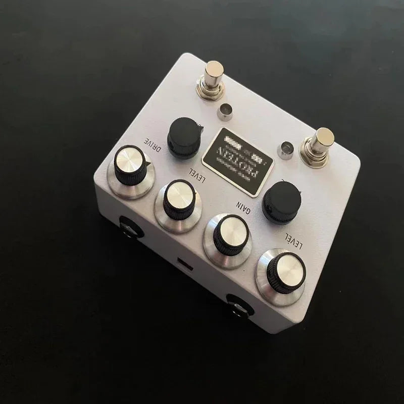 Dual-Channel Guitar Overdrive Pedal with OLED Display