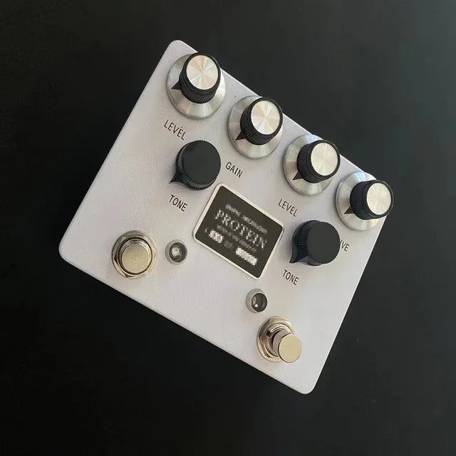 Dual-Channel Guitar Overdrive Pedal with OLED Display