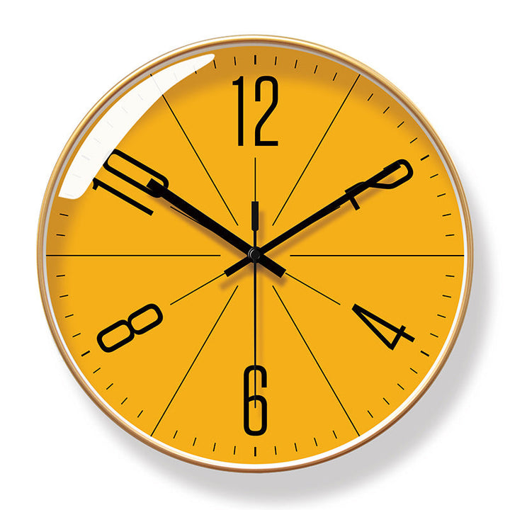Modern Wall Clock With Silent Quartz Timekeeping Design