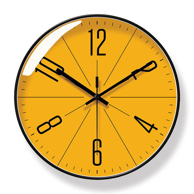 Modern Wall Clock With Silent Quartz Timekeeping Design