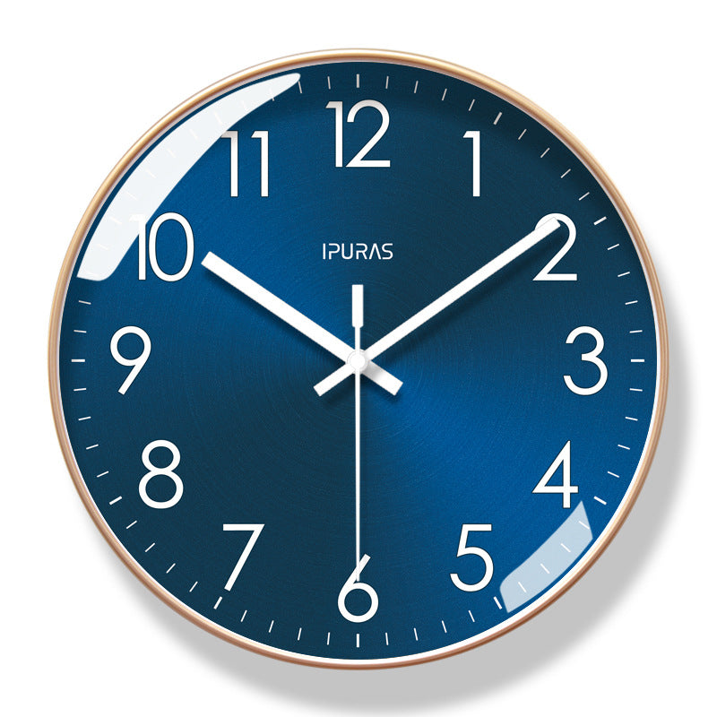 Modern Wall Clock With Silent Quartz Timekeeping Design