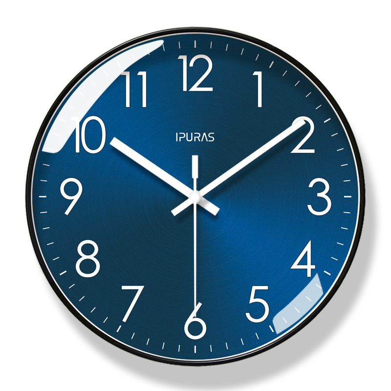 Modern Wall Clock With Silent Quartz Timekeeping Design