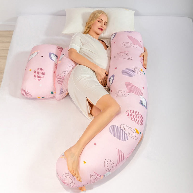 C-Shaped Maternity Pillow for Sleep & Nursing Support