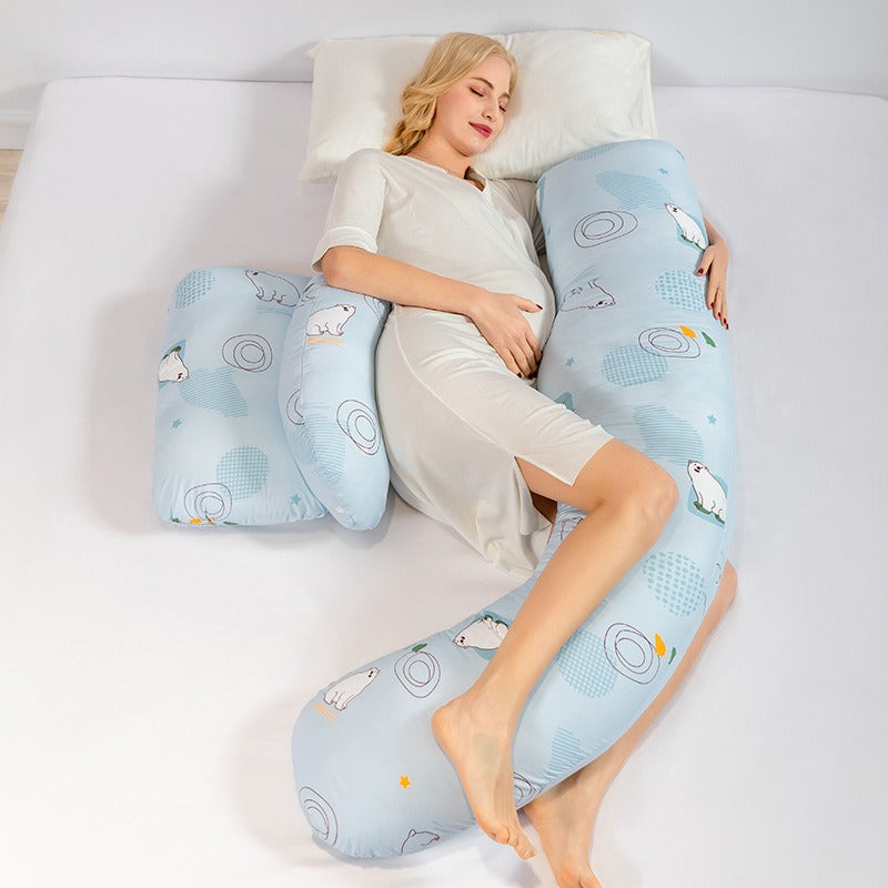 C-Shaped Maternity Pillow for Sleep & Nursing Support
