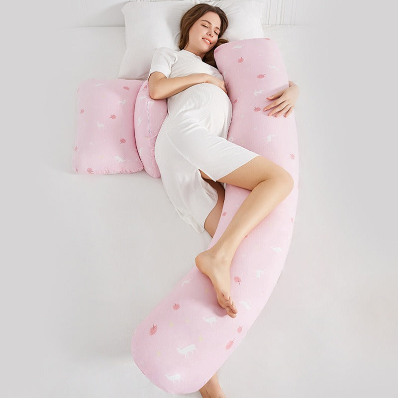 C-Shaped Maternity Pillow for Sleep & Nursing Support