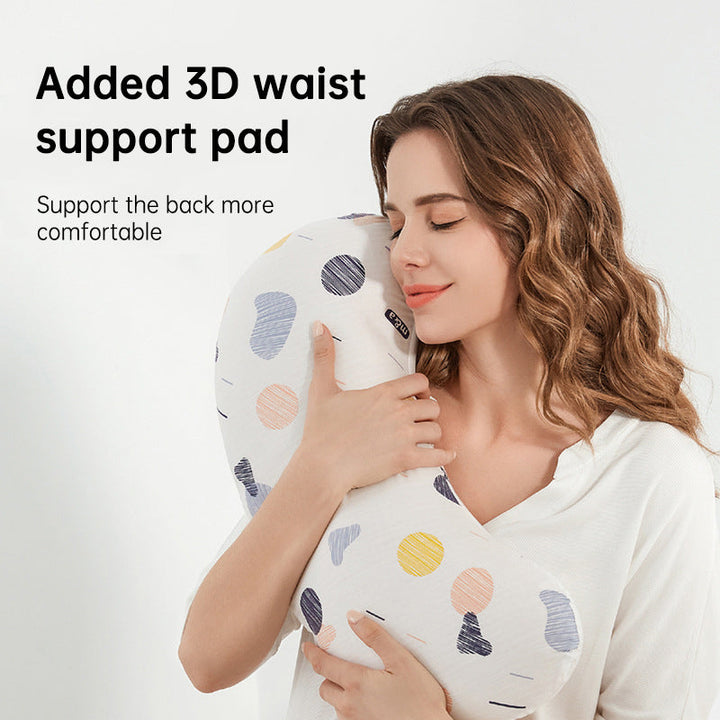 C-Shaped Maternity Pillow for Sleep & Nursing Support