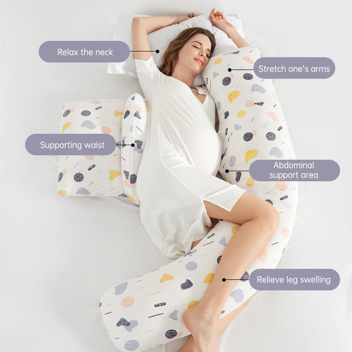 C-Shaped Maternity Pillow for Sleep & Nursing Support