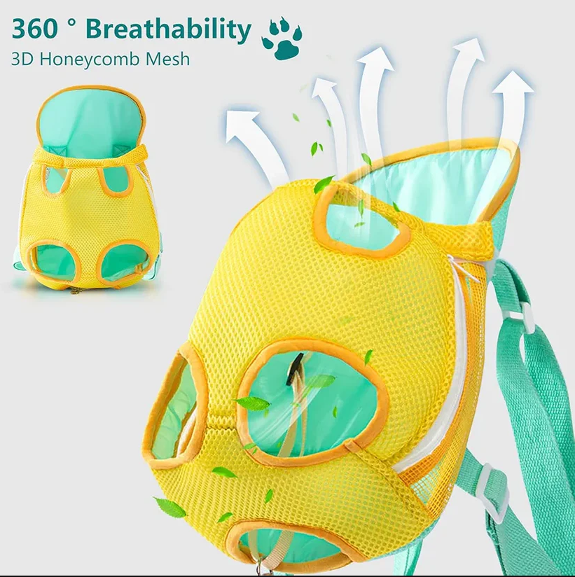 Breathable Mesh Pet Chest Carrier for Cats & Small Dogs