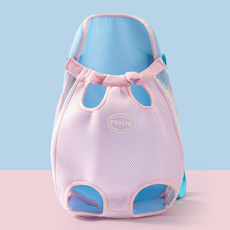 Breathable Mesh Pet Chest Carrier for Cats & Small Dogs