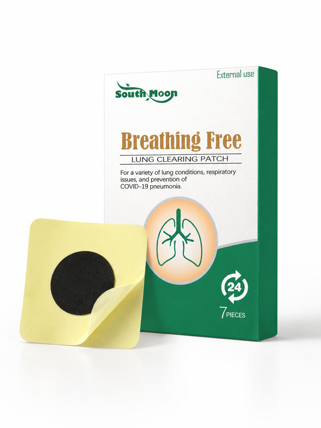 Lung Clearing Patch — 24h Herbal Relief for Congested Breathing
